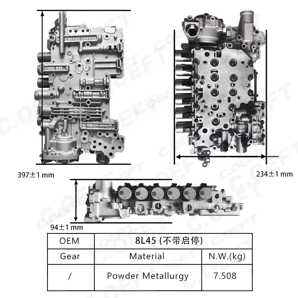 For Cadillac Transmission valve body assembly 8L45 (Without Start Stop Function)