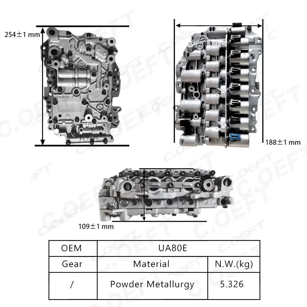 For Toyota Lexus Transmission valve body assembly UA80E