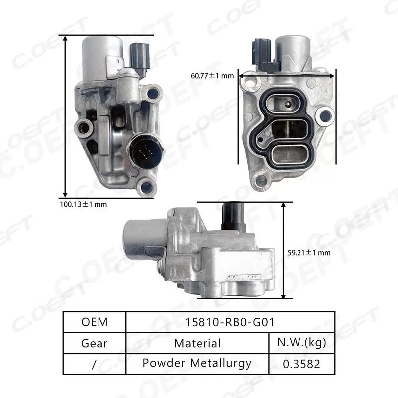Wholesale New Factory Variable Valve Timing (VVT) Solenoid Engine Oil Control 15810-RB0-G01 for Honda Vehicles
