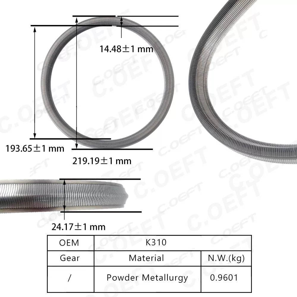 For Toyota Auto Parts Transmission Steel Belt K310