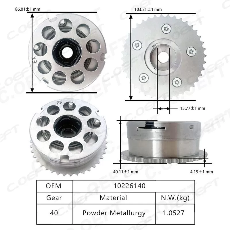 For SAIC Maxus G10 2.0T VVT Timing Gear Camshaft Adjuster Timing Chain Kit Accessory 10226140