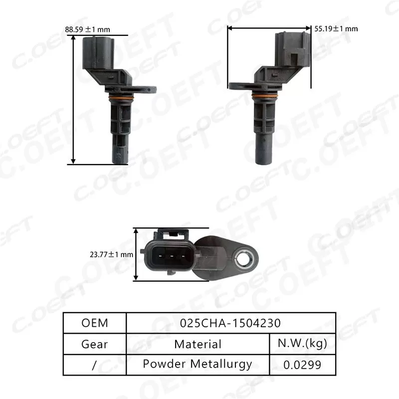 For Chery Geely 025/019 CVT Original Transmission Input Shaft Speed Sensor 025CHA-1504230
