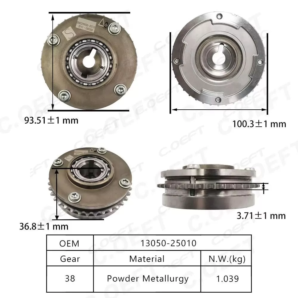 Para Toyota M20A 2.0 VVT Engranaje de sincronización 13050-25010
