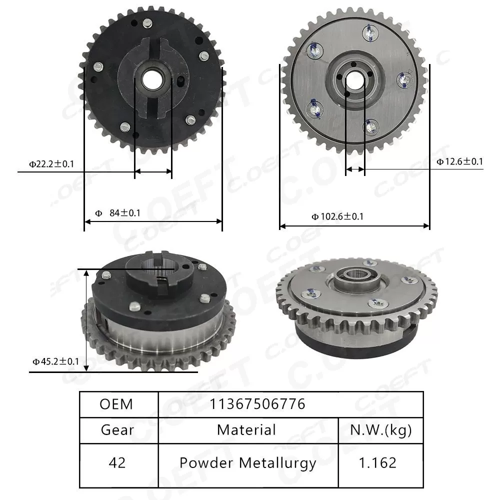 Para BMW VVT engranaje de distribución 11367506776