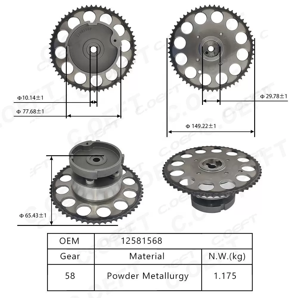 For Buick Chevrolet  Camshaft Adjustment Unit 12581568
