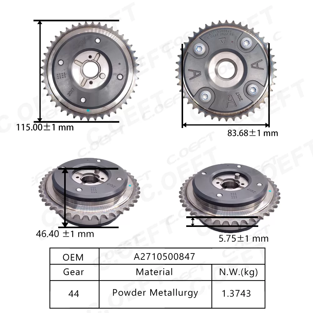 Para Mercedes Benz 271.950 1,8 VVT engranaje de sincronización A2710500847