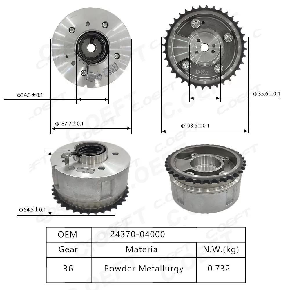 for Hyundai Kia G4LE  1.6 Camshaft Timing Gear 24370-04000