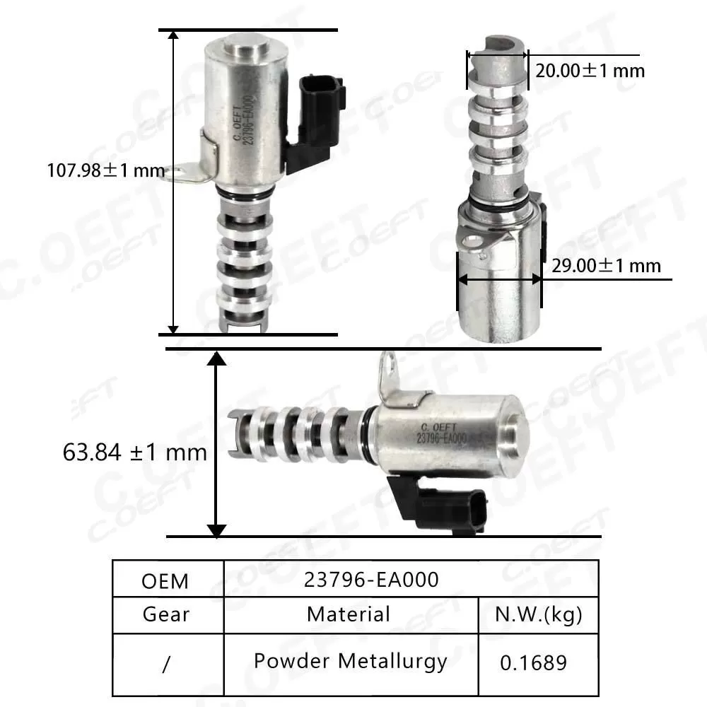 For Teana New Automatic Engine Oil Control Variable Valve Timing VVT Solenoid Engine Timing Oil Control Valve 23796-EA000