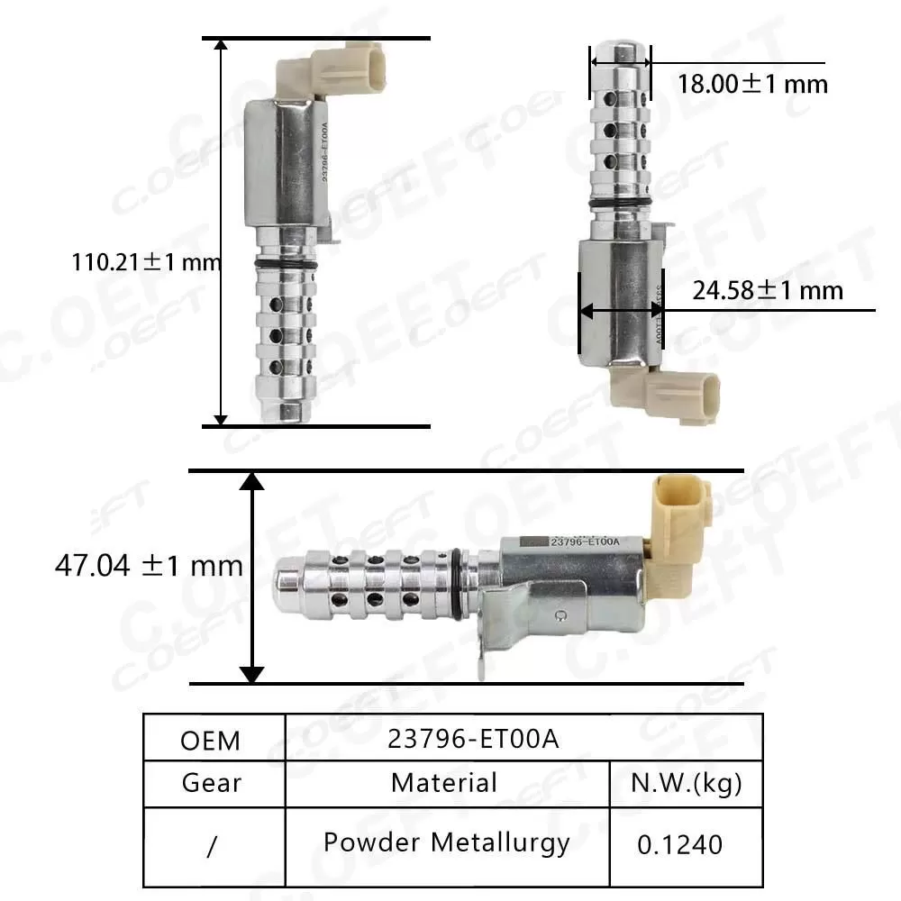 For Nissan New Automatic Camshaft Position Actuator Solenoid Valve Camshaft Adjuster Control Valve 23796-ET00A