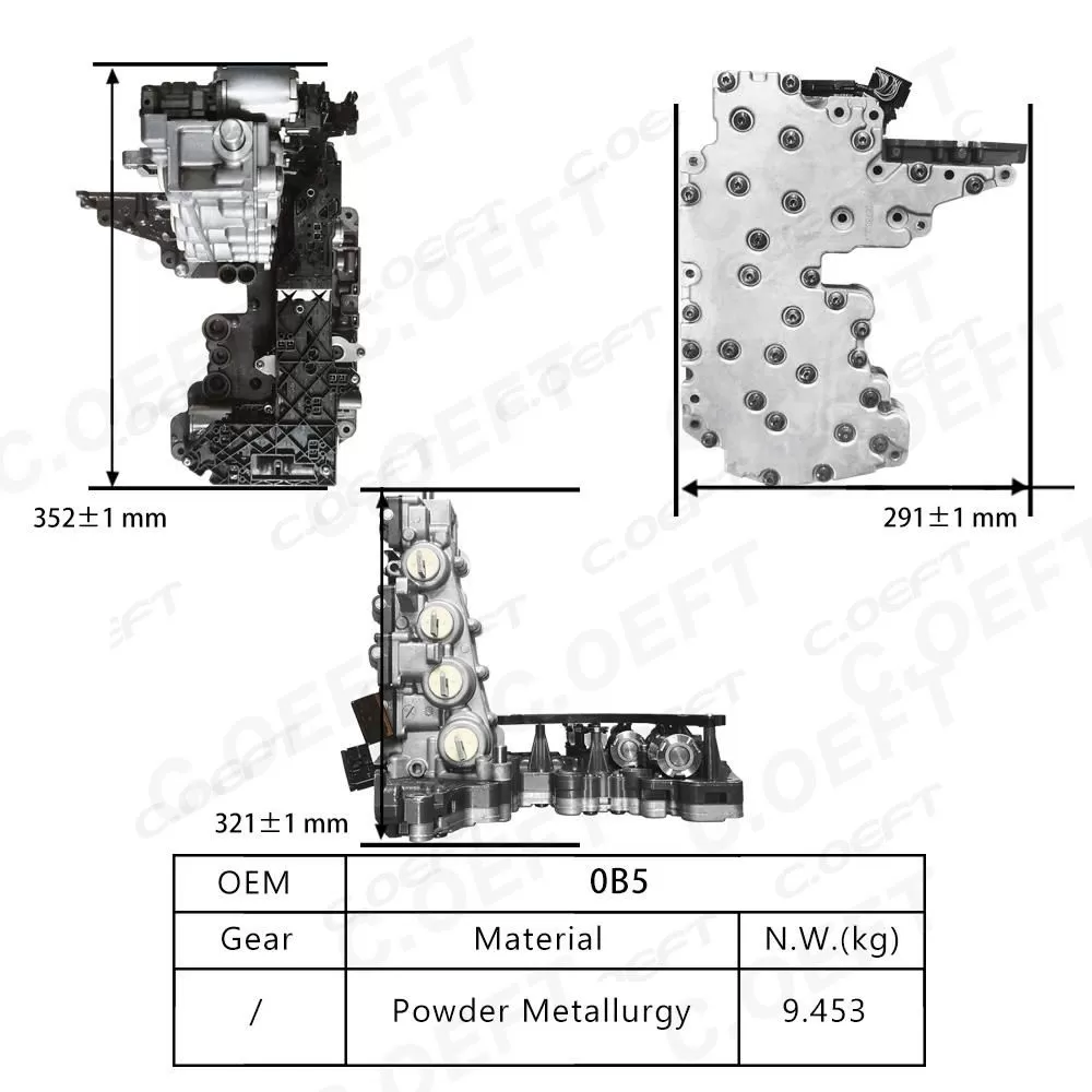 For Volkswagen Audi Transmission valve body assembly 0B5