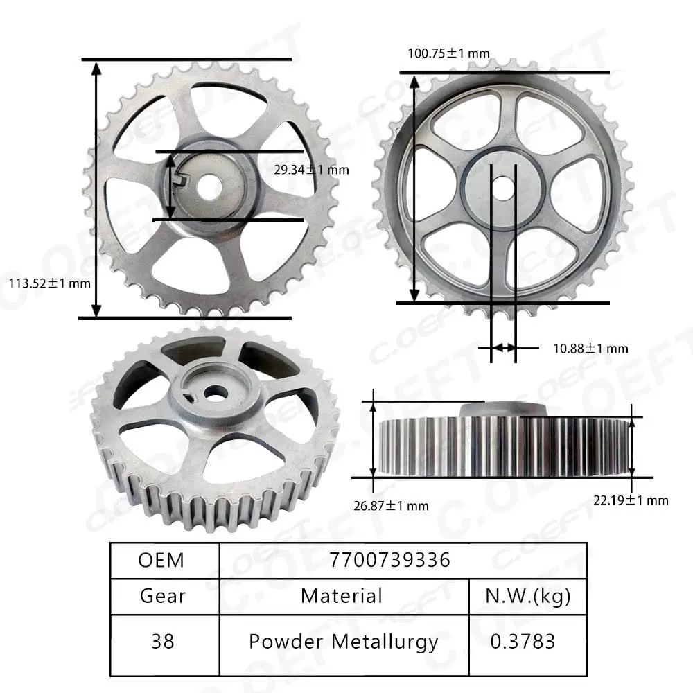 For Renault Timing Chain Kit 7700739336