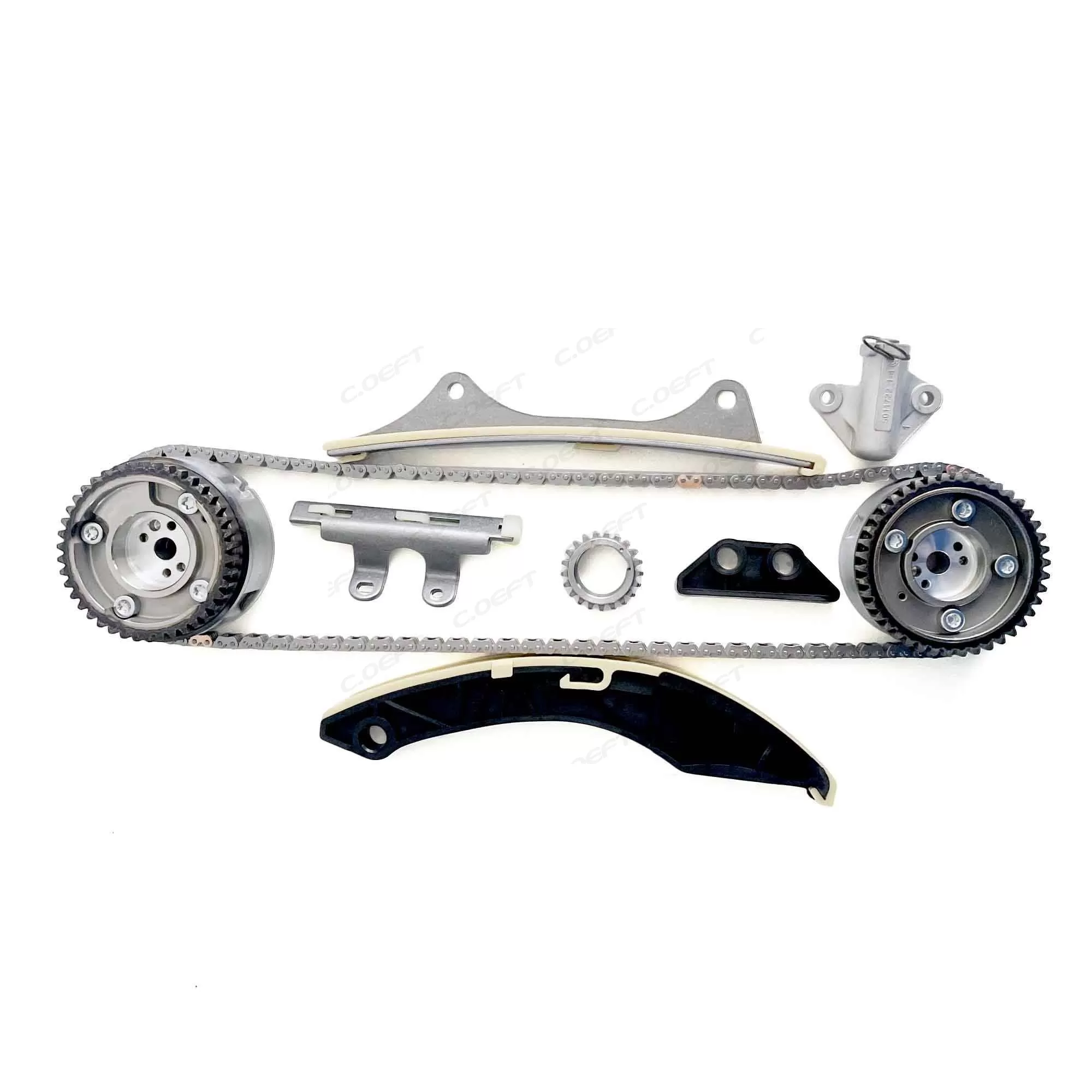 For Hyundai I10/I20 Engine Parts Timing Chain Kit 24370-03000 24350-03001 9PCS/SET ASBG-G4LA-7
