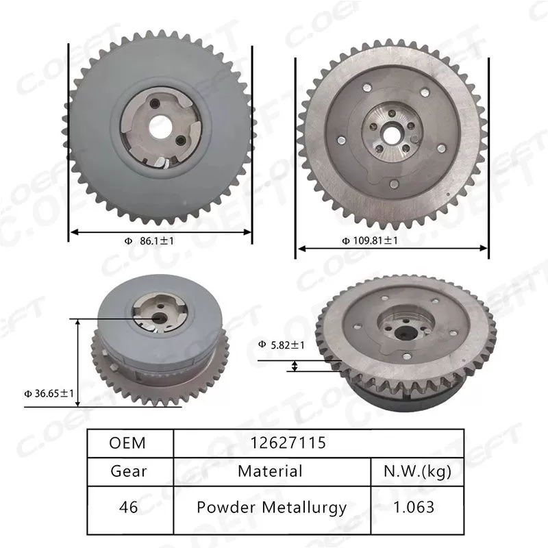 Para Buick Cadillac LAF LCV LTG LSY LFV LCV 1,5 2,0 2,4 2,5 VVT engranaje de sincronización 12627115