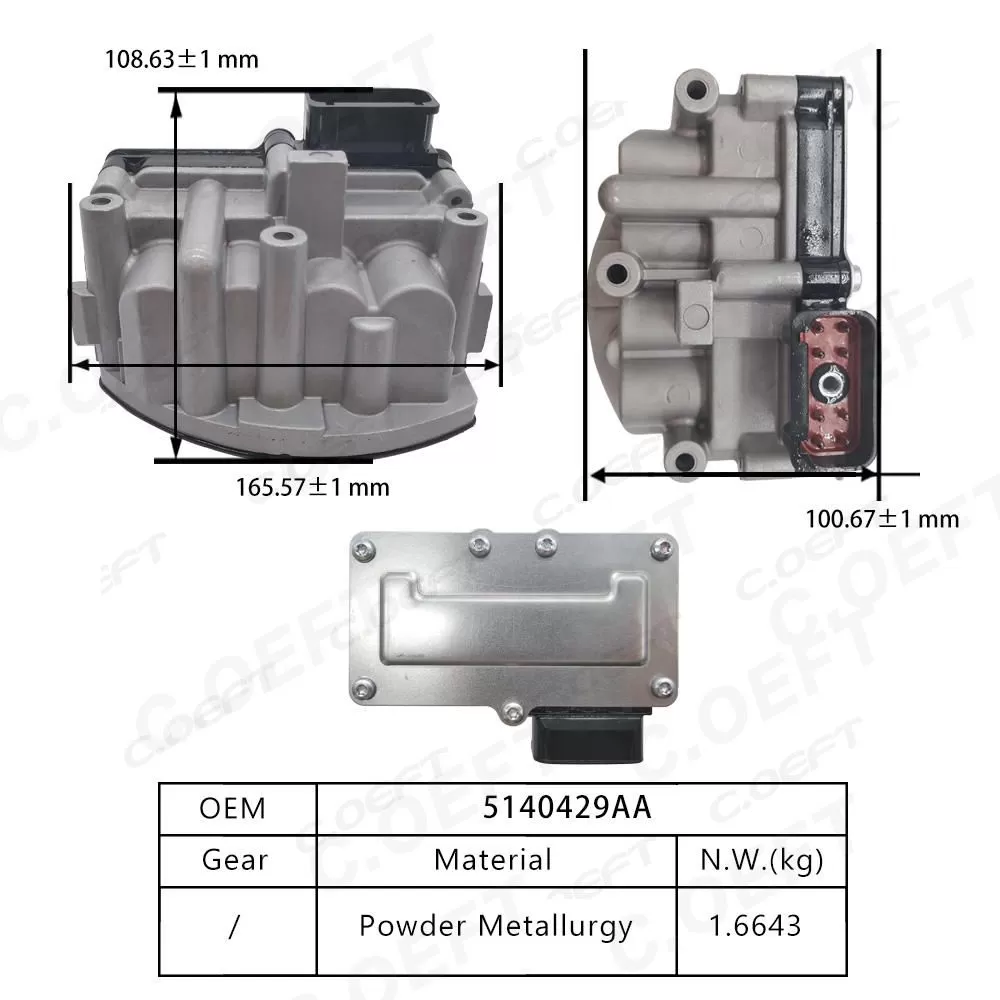 For Dodge Chrysle  Gearbox Solenoid Block 5140429AA 5015646AC 4504570AB
