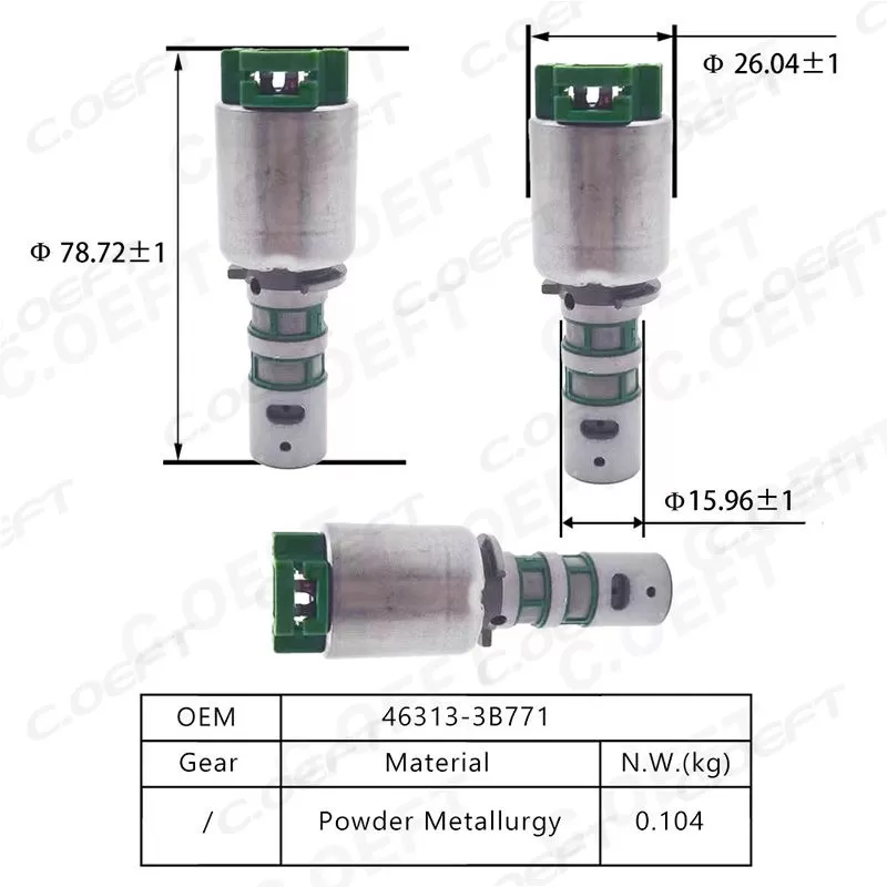 For Hyundai Kia Gearbox Solenoid Valve 46313-3B771