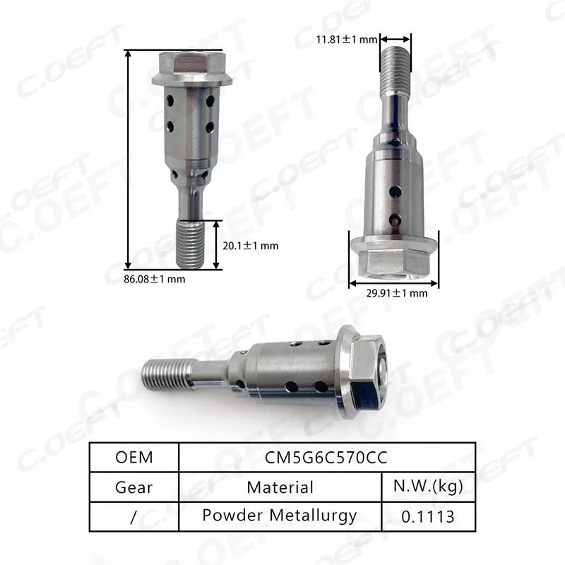 Para Ford 1.0 Tornillo central de válvula de control de aceite CM5G6C570CC