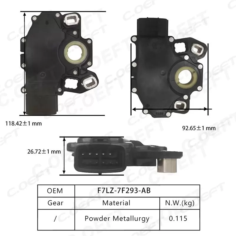 For Ford Refabricated Factory Wholesale Transmission Neutral Safety Position Switch Gear Box Safety Switch F7LZ-7F293-AB