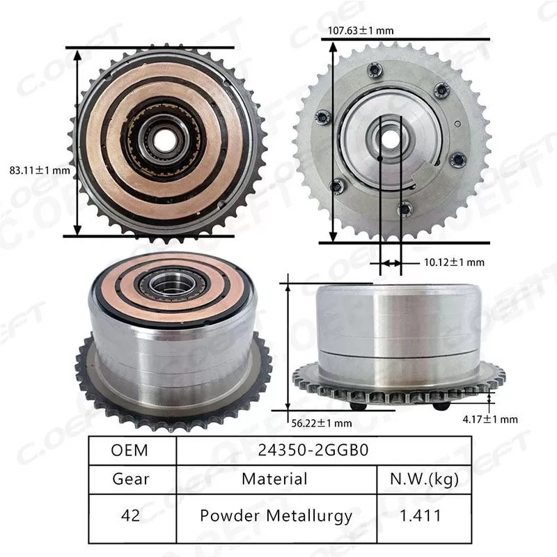 For Hyundai Sonata 9 (2017-2019) 2.0T VVT Timing Gear  24350-2GGB0