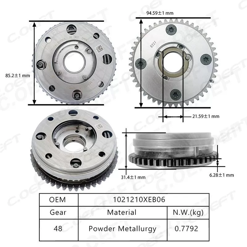 For Great Wall New Original High Quality VVT Timing Gear Camshaft Adjuster (Exhaust) 1021210XEB06