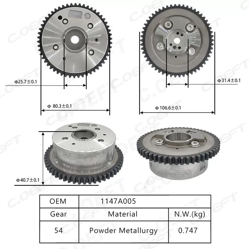 Para Mitsubishi 4B10 4B11 VVT engranaje de distribución 1147A005