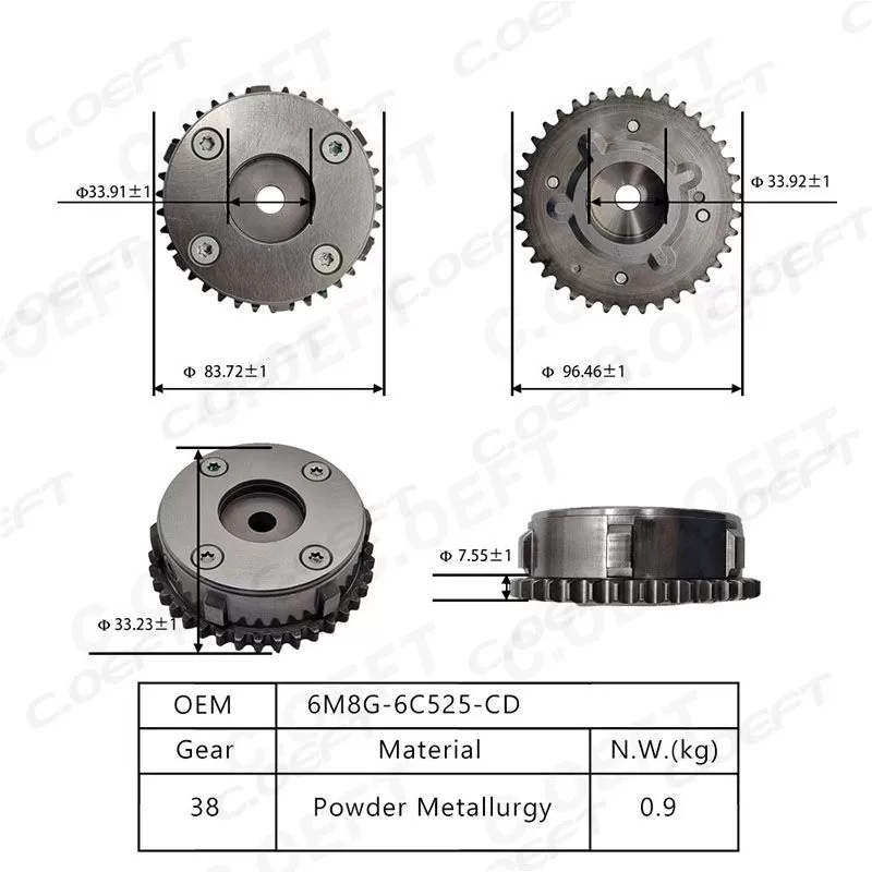 Para engranaje de sincronización de válvula Variable Mazda 6M8G-6C525-CD