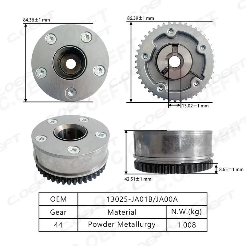 Para Nissan 2.5L VVT engranaje de distribución 13025-JA01B/JA00A