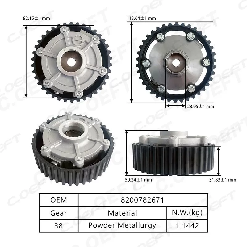 Para Renault 2,0 engranaje de árbol de levas de sincronización del motor 8200782671 7700108671
