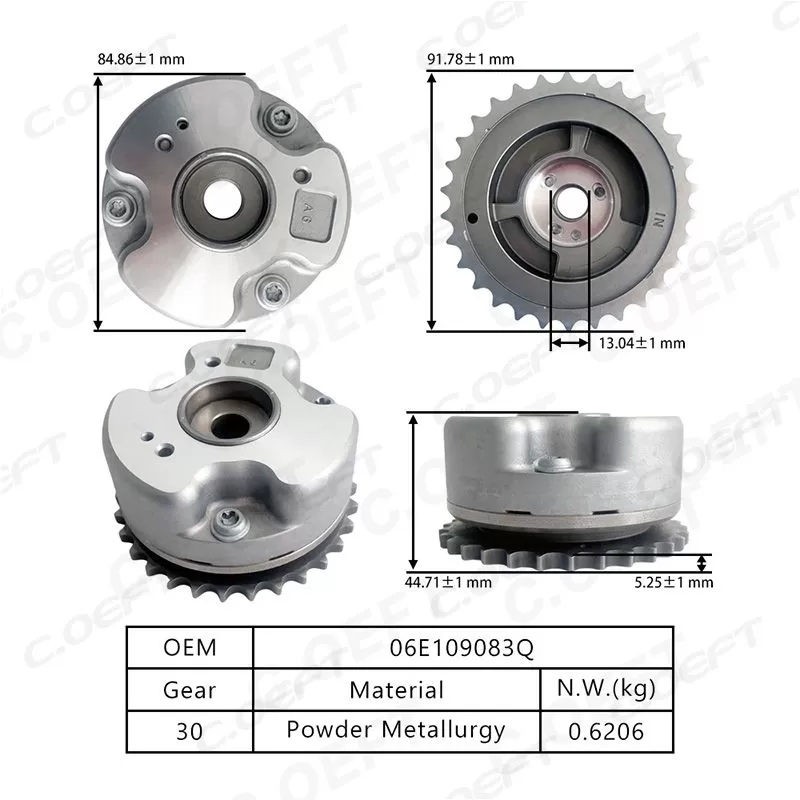 For Audi A4 Engine Timing Camshaft Gear 06E109083Q