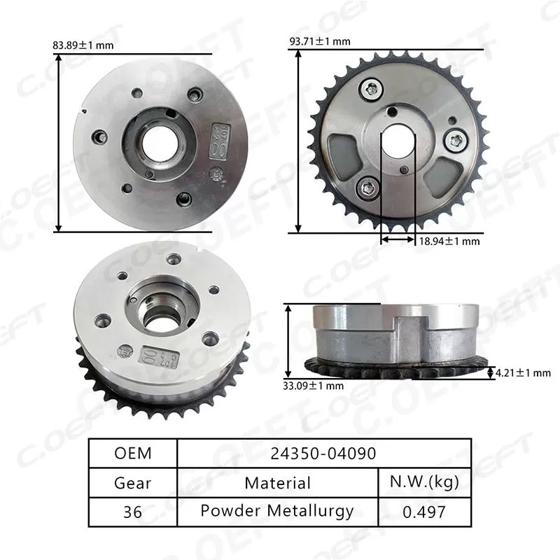 Para engranaje de distribución Kia VVT 24350-04090