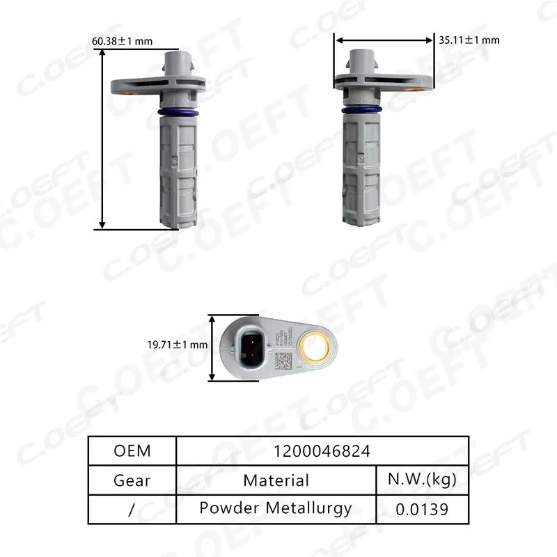 For Chery T1A/T1D/M31T and Jetour X70 Original Transmission Speed Sensor 1200046824