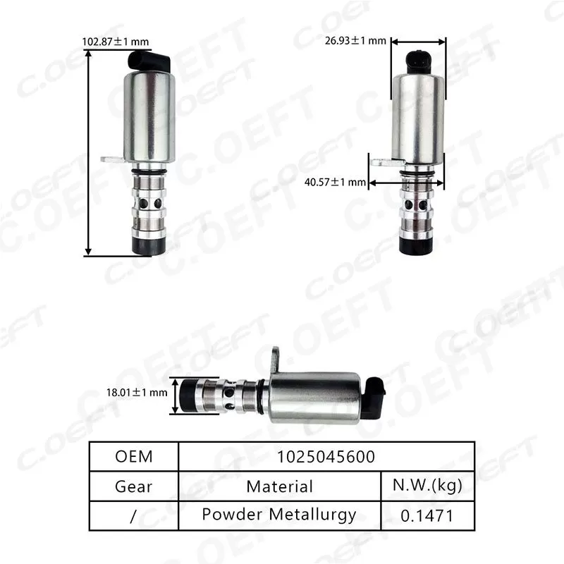For Geely 1.5T Engine Oil Control Variable Valve Timing VVT Solenoid 1025045600 11650256