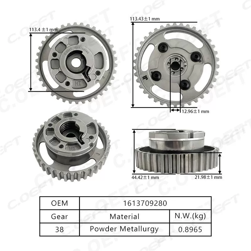Para Peugeot Citroen 1,2 T VVT engranaje de distribución (admisión) 1613709280