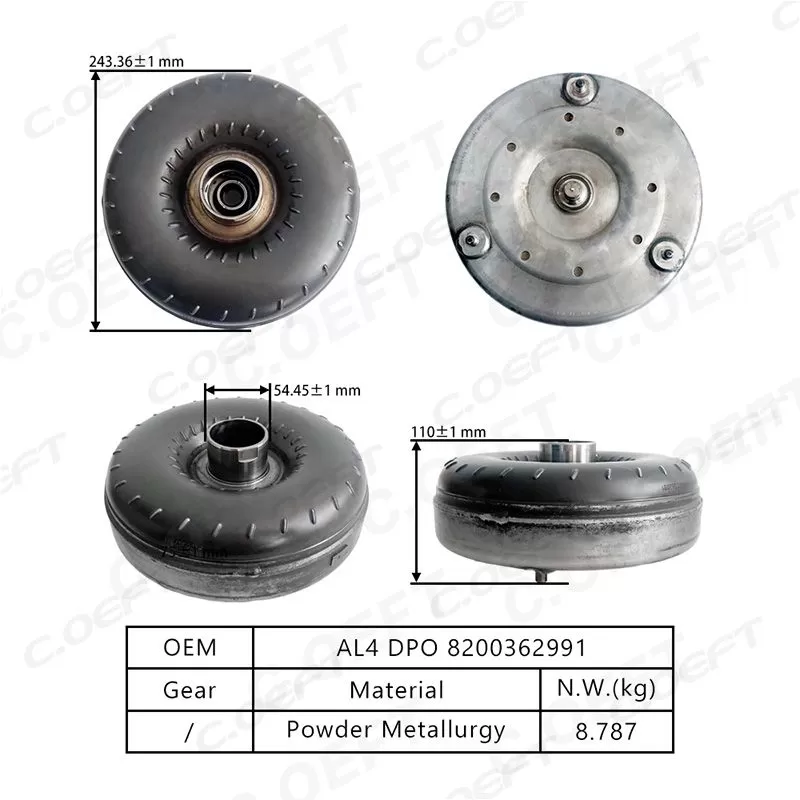 For Peugeot Citroen and Renault AL4 DPO Transmission Brake Booster 8200362991