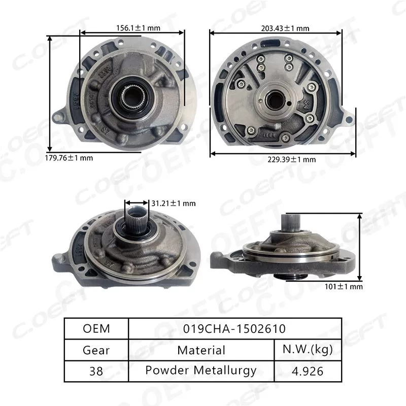 For Chery 019CHA Transmission Oil Pump (S-Model) 019CHA-1502610