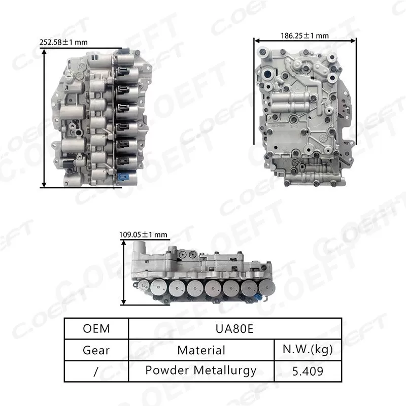 For Toyota Transmission Valve Body Assembly(With Start-Stop Function) UA80E