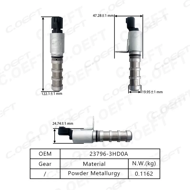 For Nissan Engine Oil Control Variable Valve Timing VVT Solenoid 23796-3HD0A