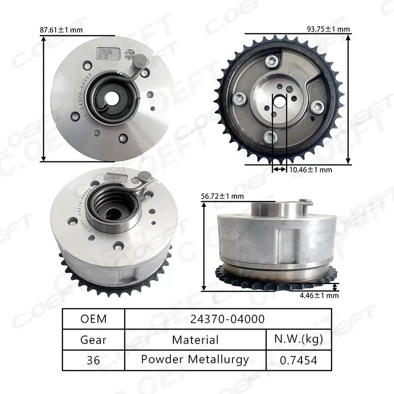 For Kia VVT Timing Gear (Exhaust) 24370-04000
