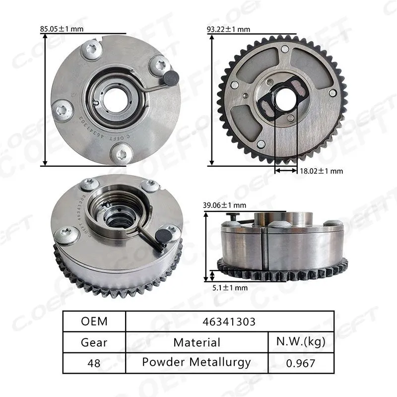 Para engranaje de distribución Fiat VVT 46341303