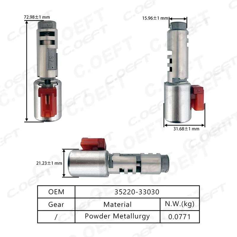 For Toyota U240E/U241E Transmission Solenoid valve(Clutch) 35220-33030