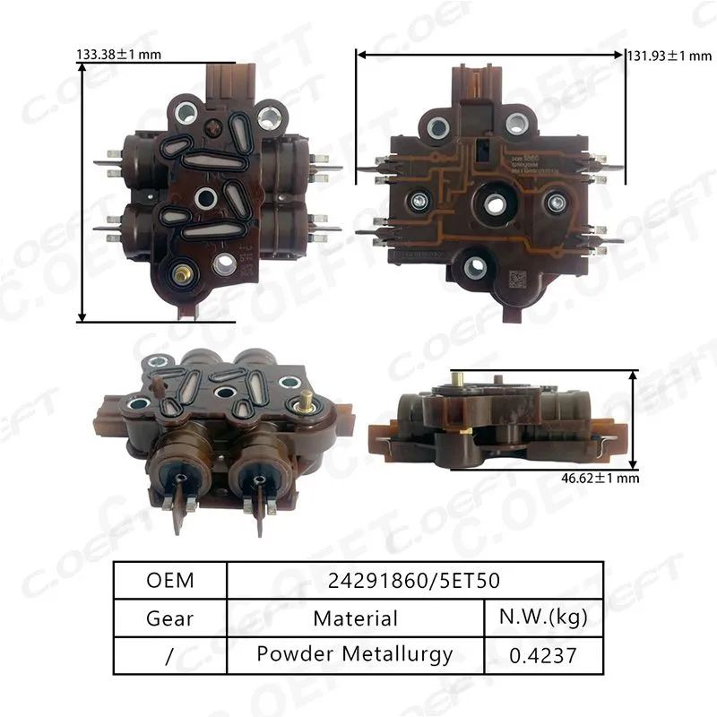 For 5ET50 Hybrid GM, Buick Chevrolet Transmission Solenoid Valve Module 24291860/5ET50