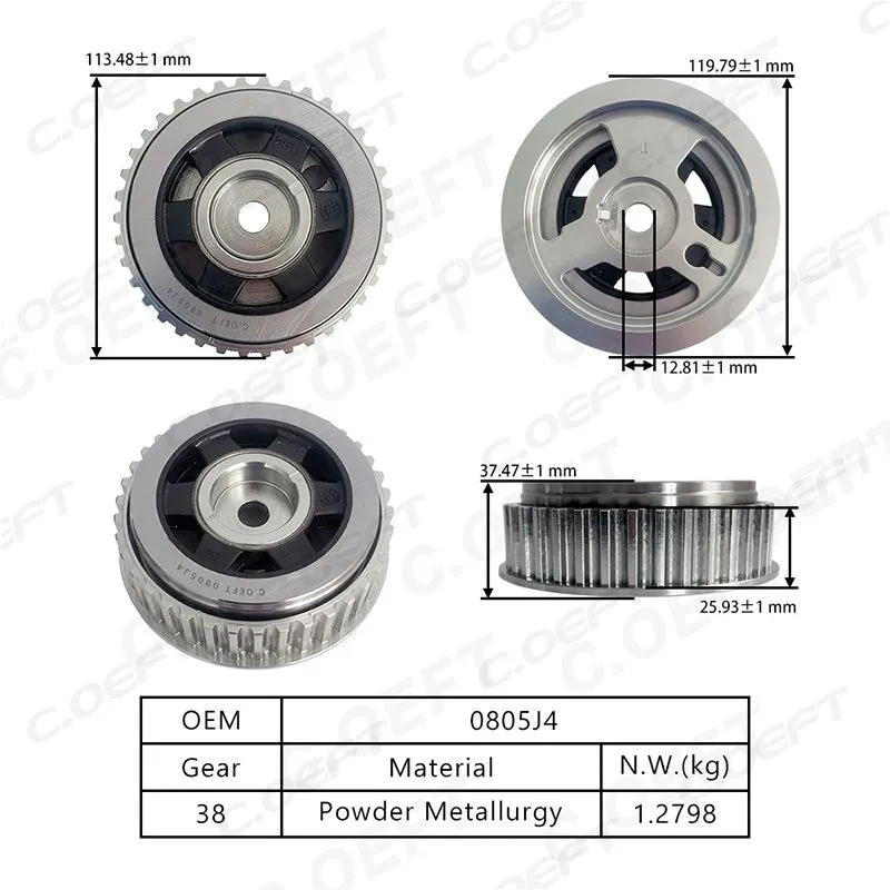 Para Peugeot Citroen VVT engranaje de distribución 0805J4 9654208480