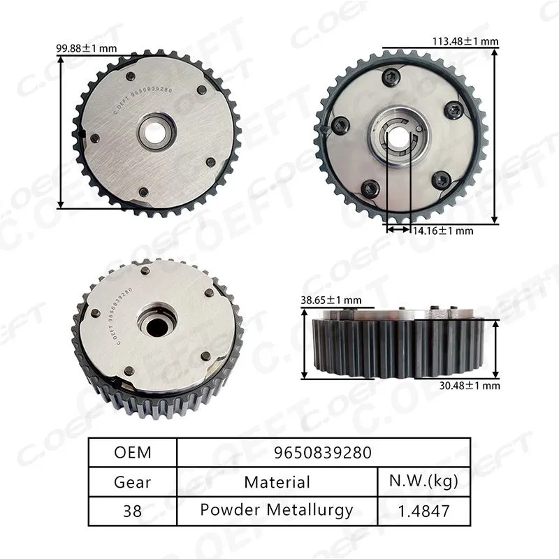 Para Peugeot EC4 VVT engranaje de distribución 0805G4/ 9650839280