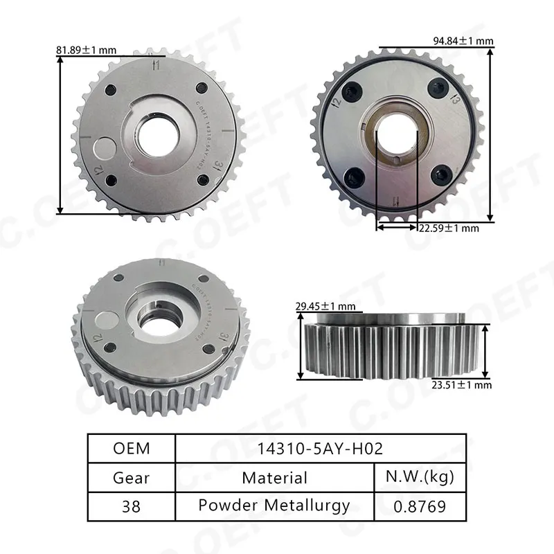 Para Honda Lingpai VVT engranaje de sincronización (admisión) 14310-5AY-H02