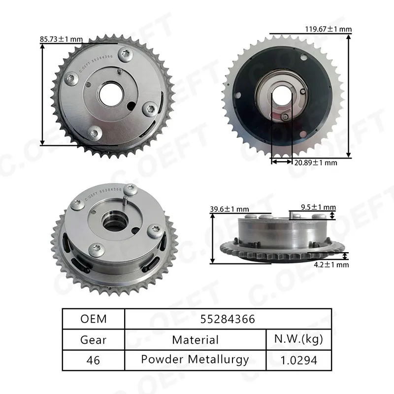 Para engranaje de sincronización Fiat VVT 55284366